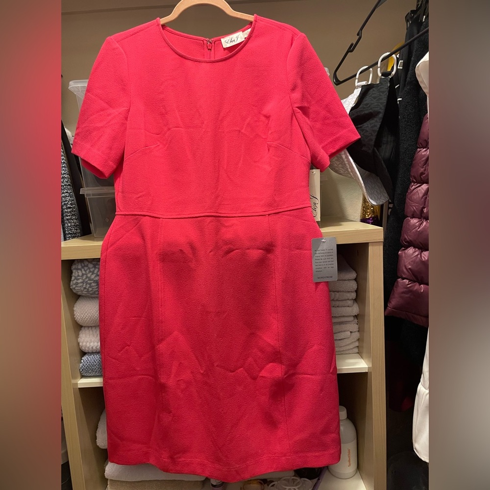 Eliza J size 12 Hot Pink dress NWT
